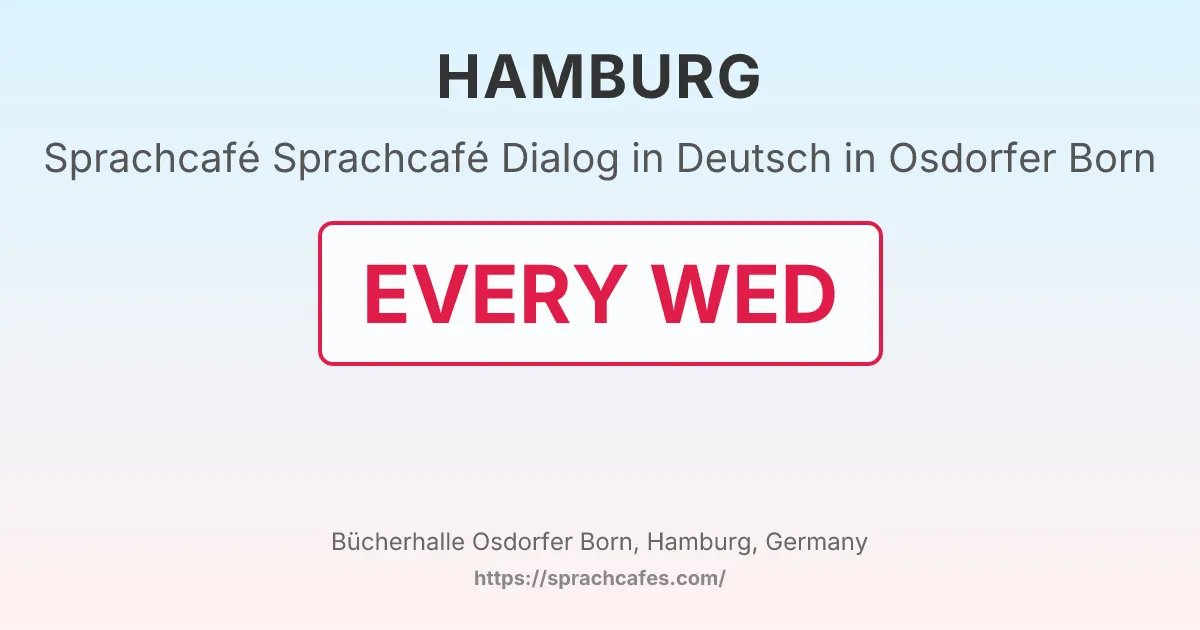 Sprachcafé Dialog in Deutsch in Osdorfer Born – event photo