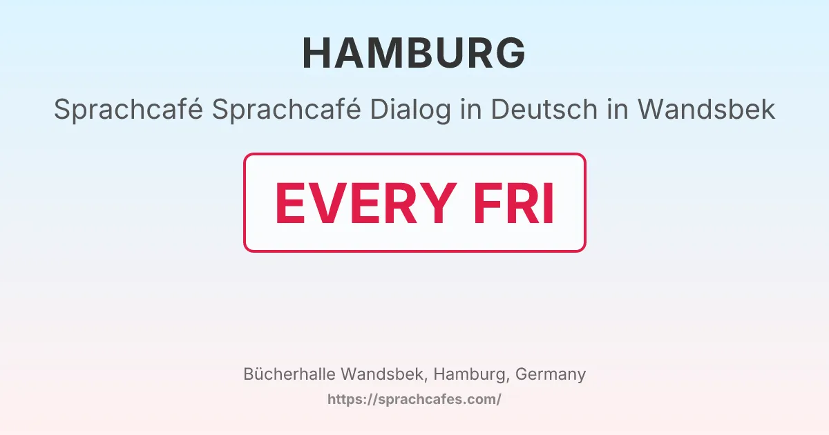 Sprachcafé Dialog in Deutsch in Wandsbek – event photo