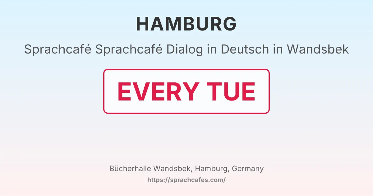 Sprachcafé Dialog in Deutsch in Wandsbek – event photo