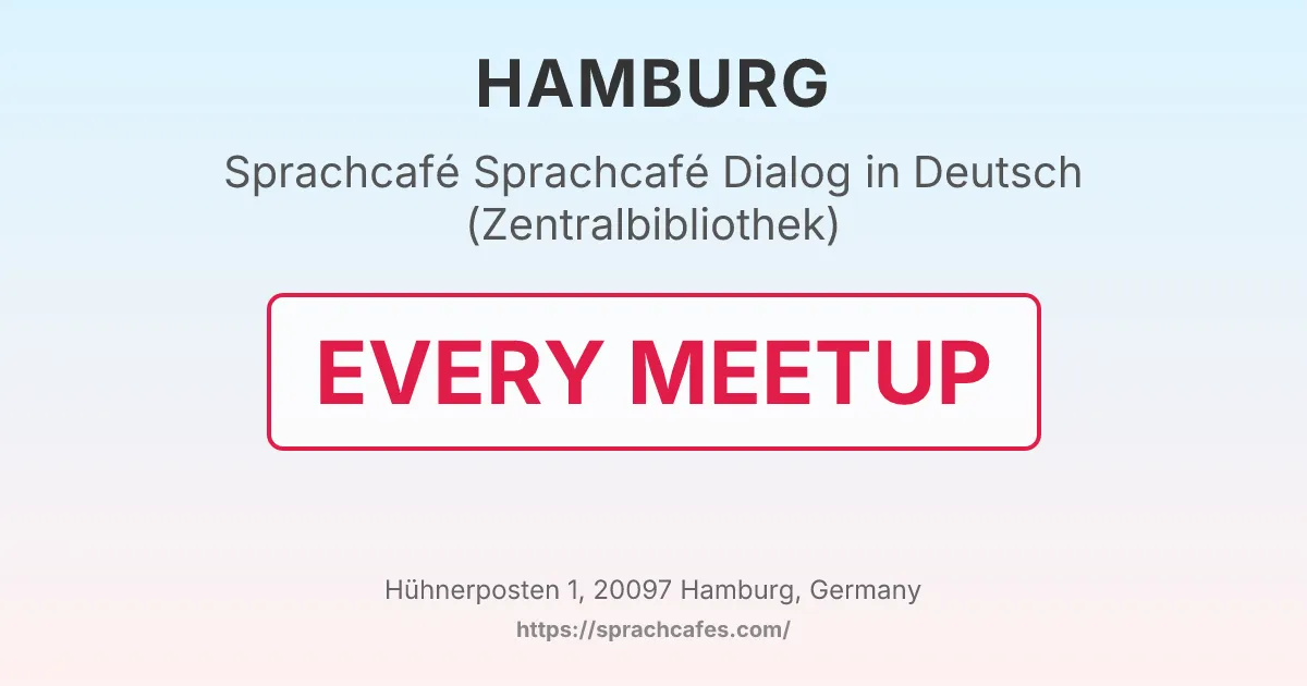 Sprachcafé Dialog in Deutsch (Zentralbibliothek) – event photo