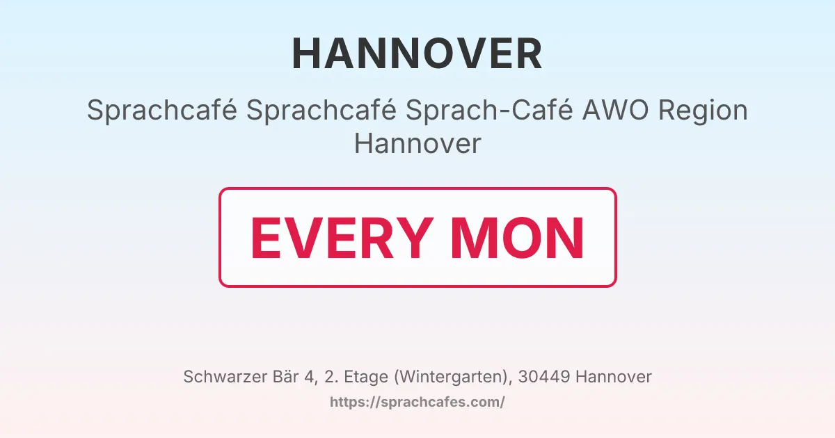 Sprachcafé Sprach-Café AWO Region Hannover – event photo