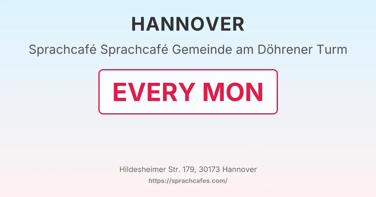 Sprachcafé Gemeinde am Döhrener Turm – event photo