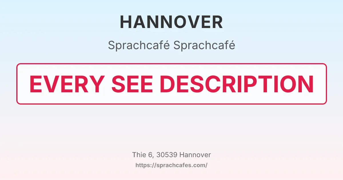 Sprachcafé – event photo