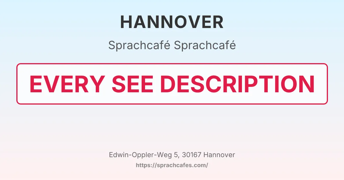 Sprachcafé – event photo