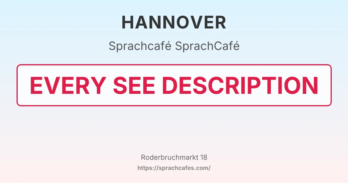 SprachCafé – event photo