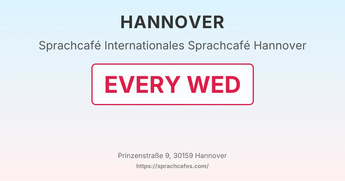 Internationales Sprachcafé Hannover – event photo
