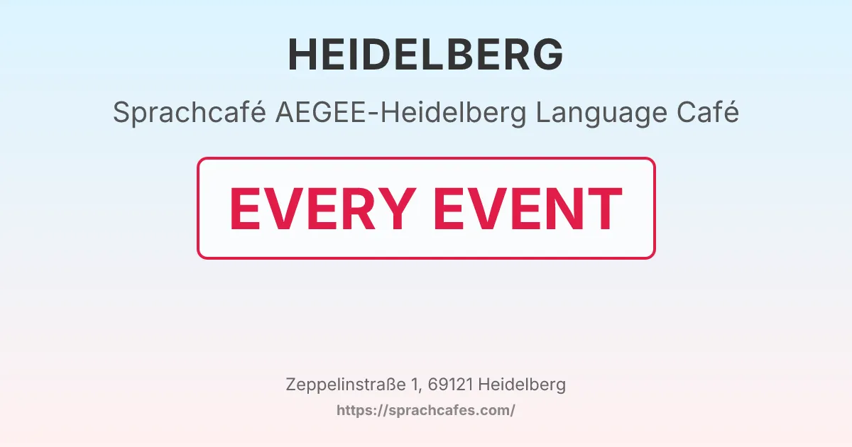 AEGEE-Heidelberg Language Café – event photo