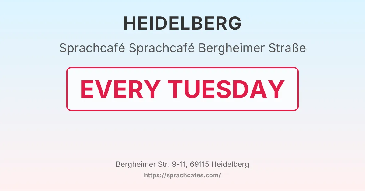 Sprachcafé Bergheimer Straße – event photo