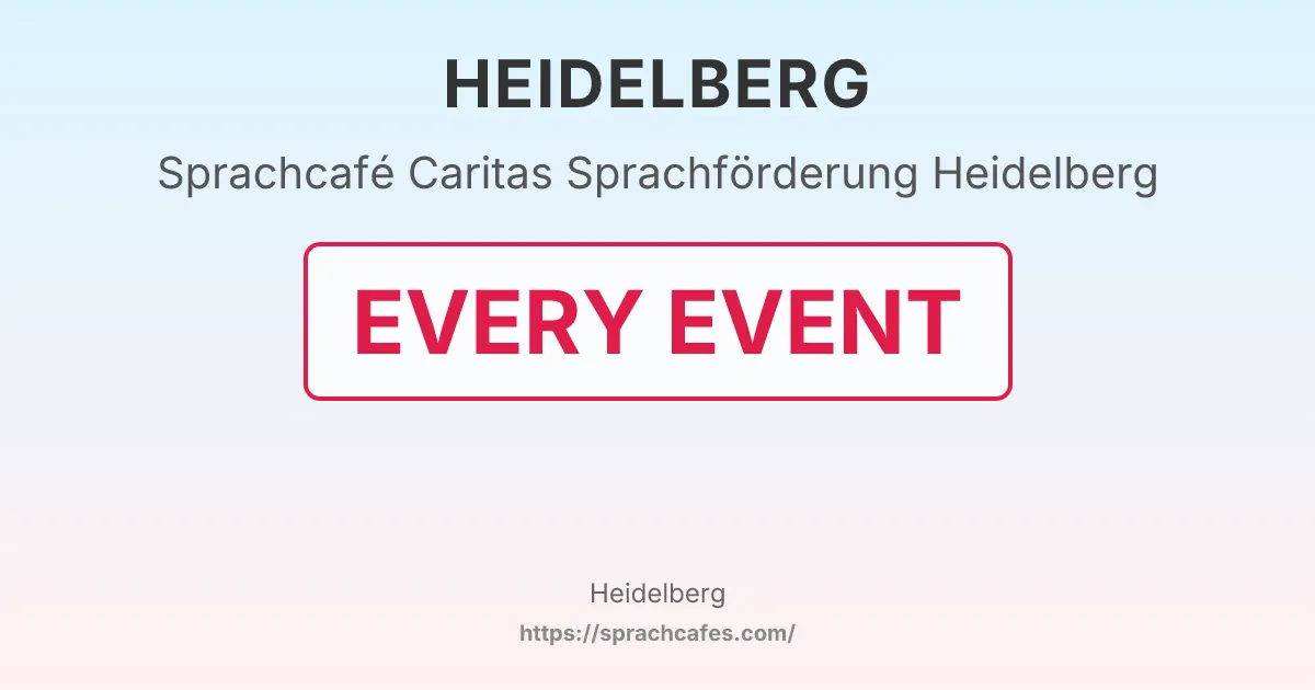 Caritas Sprachförderung Heidelberg – event photo