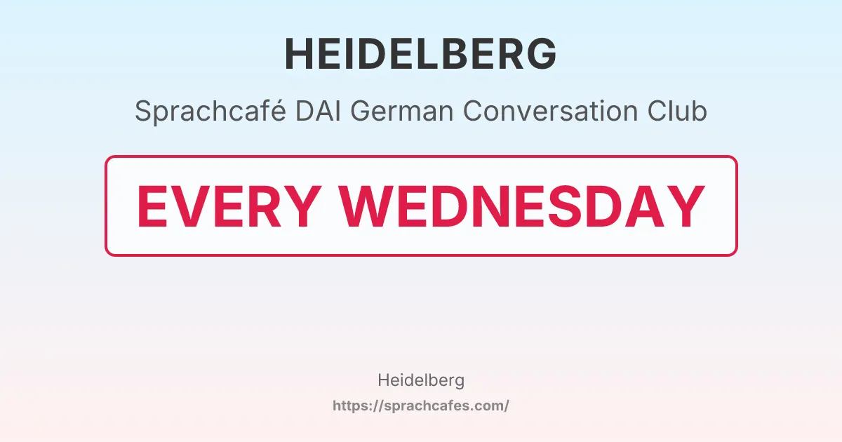 DAI German Conversation Club – event photo