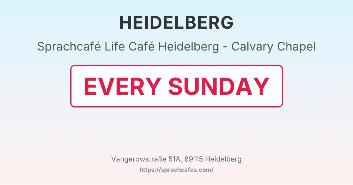 Life Café Heidelberg - Calvary Chapel – event photo