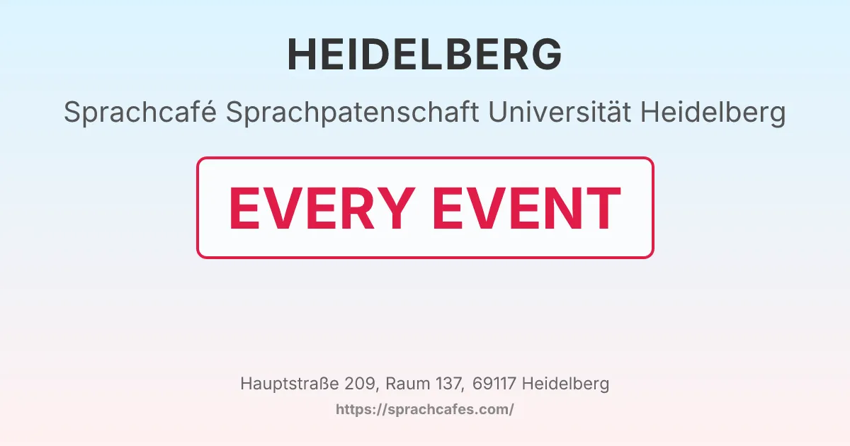 Sprachpatenschaft Universität Heidelberg – event photo