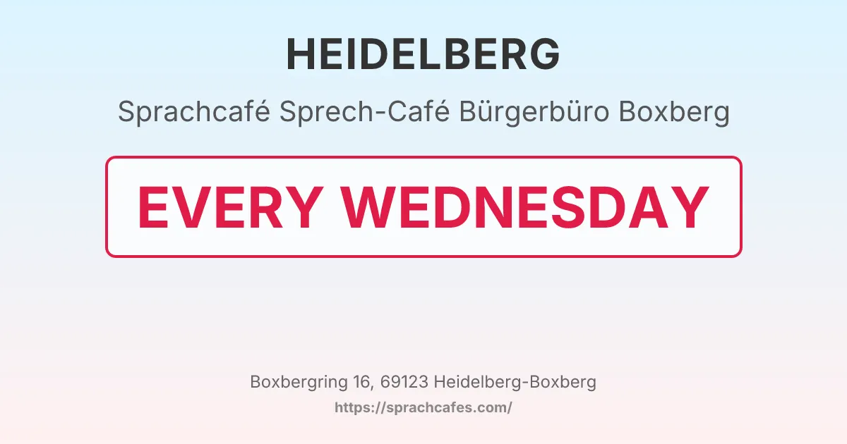 Sprech-Café Bürgerbüro Boxberg – event photo