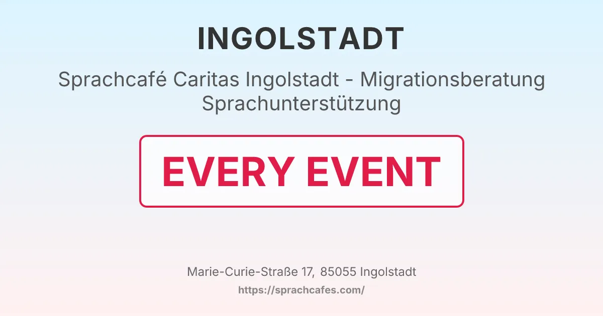 Caritas Ingolstadt - Migrationsberatung Sprachunterstützung – event photo