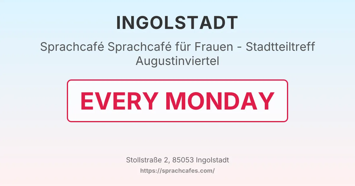 Sprachcafé für Frauen - Stadtteiltreff Augustinviertel – event photo