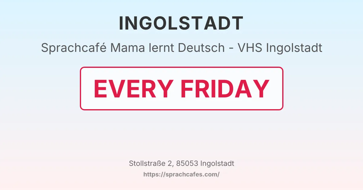 Mama lernt Deutsch - VHS Ingolstadt – event photo