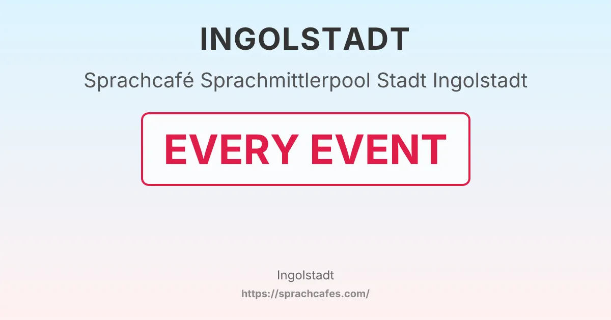 Sprachmittlerpool Stadt Ingolstadt – event photo