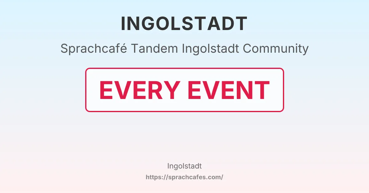Tandem Ingolstadt Community – event photo