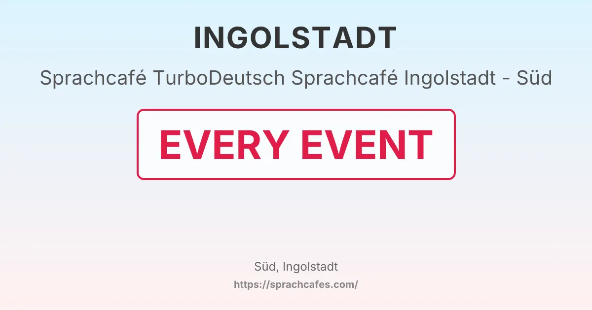 TurboDeutsch Sprachcafé Ingolstadt - Süd – event photo