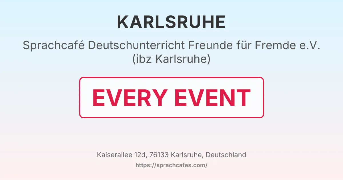 Deutschunterricht Freunde für Fremde e.V. (ibz Karlsruhe) – event photo