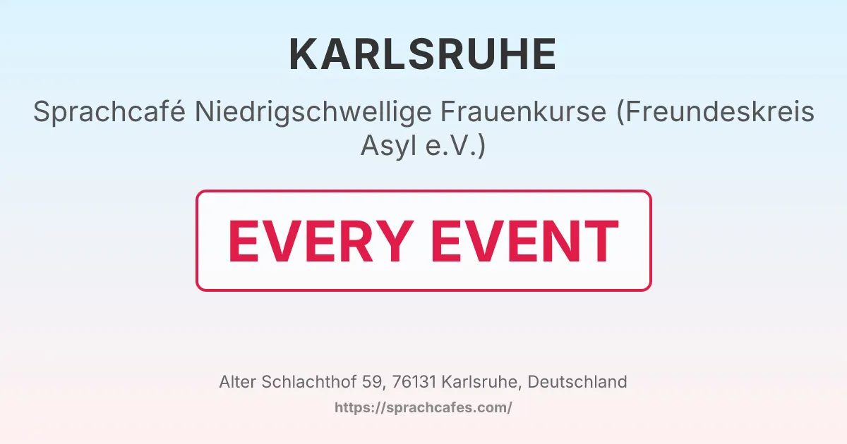 Niedrigschwellige Frauenkurse (Freundeskreis Asyl e.V.) – event photo