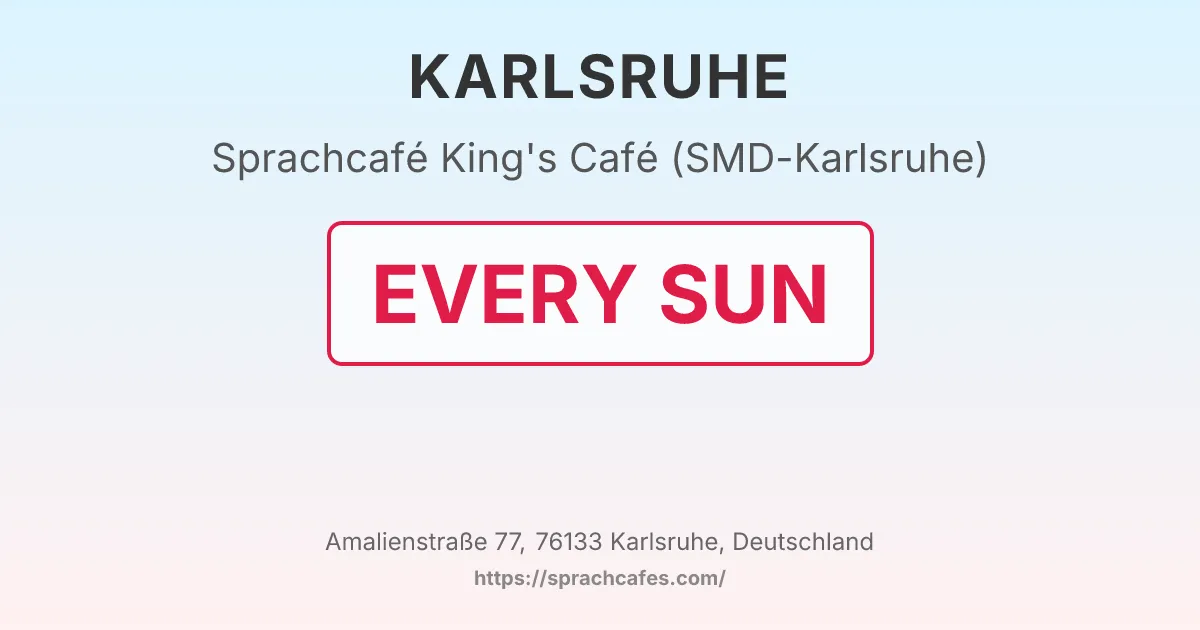 King's Café (SMD-Karlsruhe) – event photo