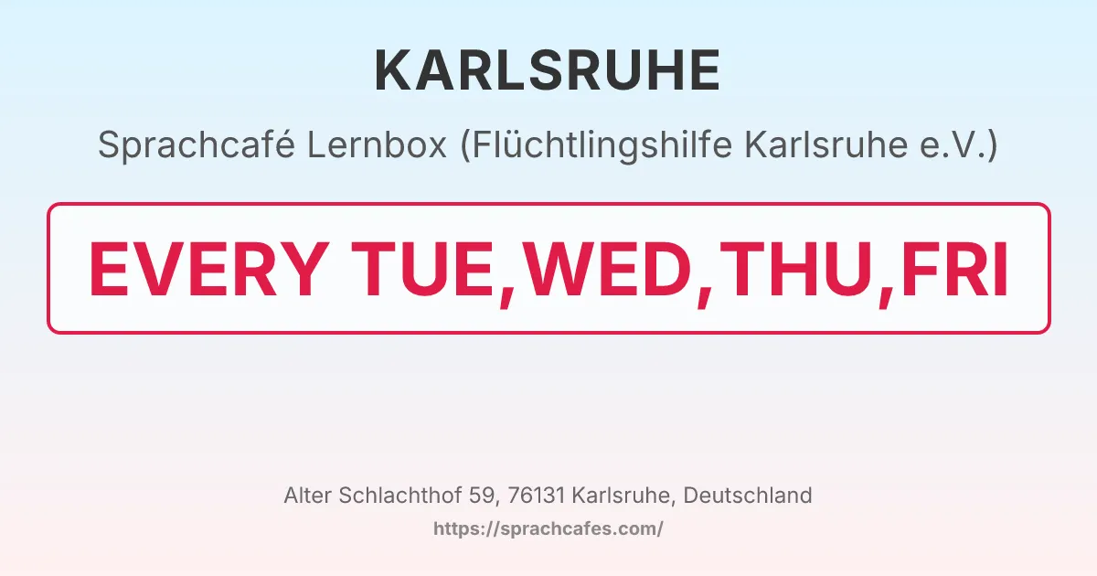 Lernbox (Flüchtlingshilfe Karlsruhe e.V.) – event photo