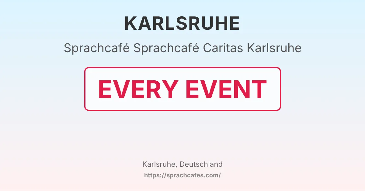 Sprachcafé Caritas Karlsruhe – event photo