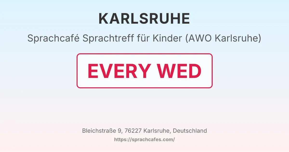 Sprachtreff für Kinder (AWO Karlsruhe) – event photo