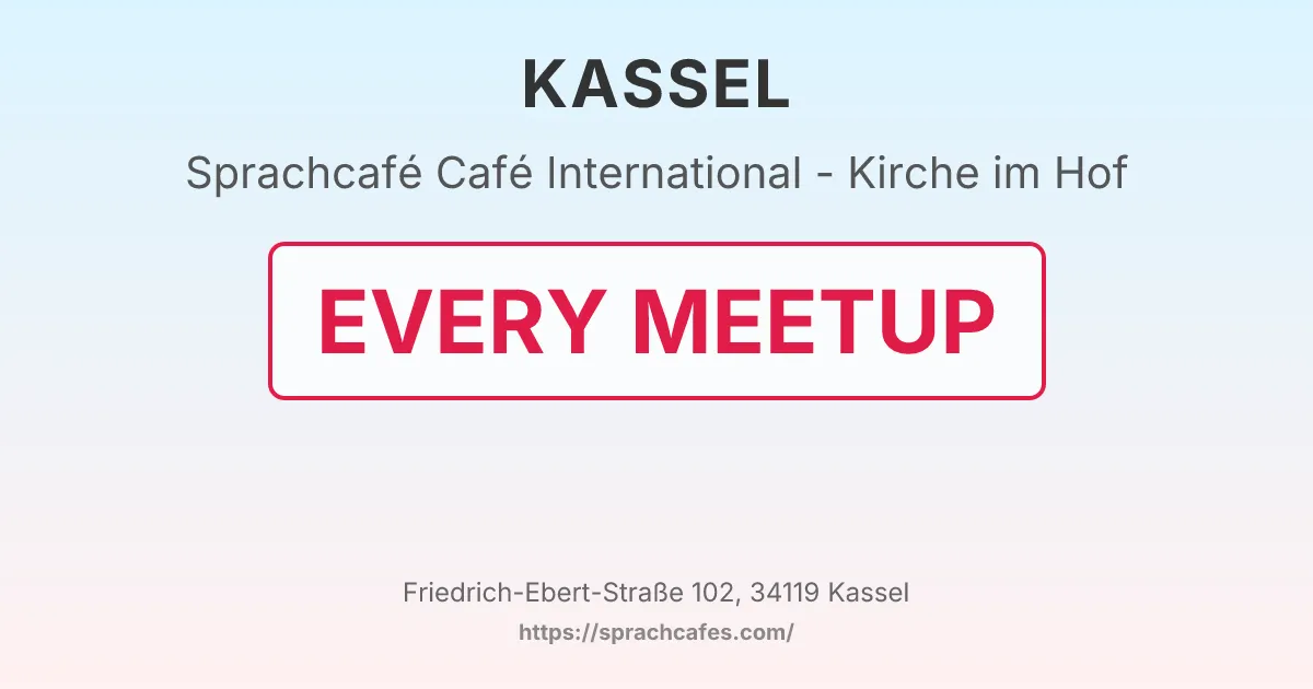 Café International - Kirche im Hof – event photo