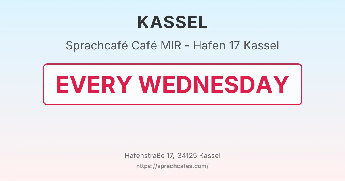 Café MIR - Hafen 17 Kassel – event photo