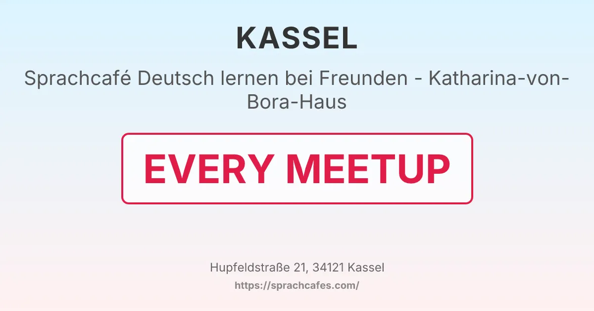 Deutsch lernen bei Freunden - Katharina-von-Bora-Haus – event photo