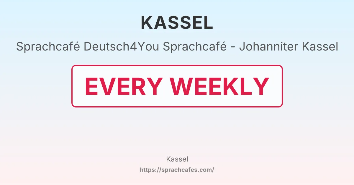 Deutsch4You Sprachcafé - Johanniter Kassel – event photo