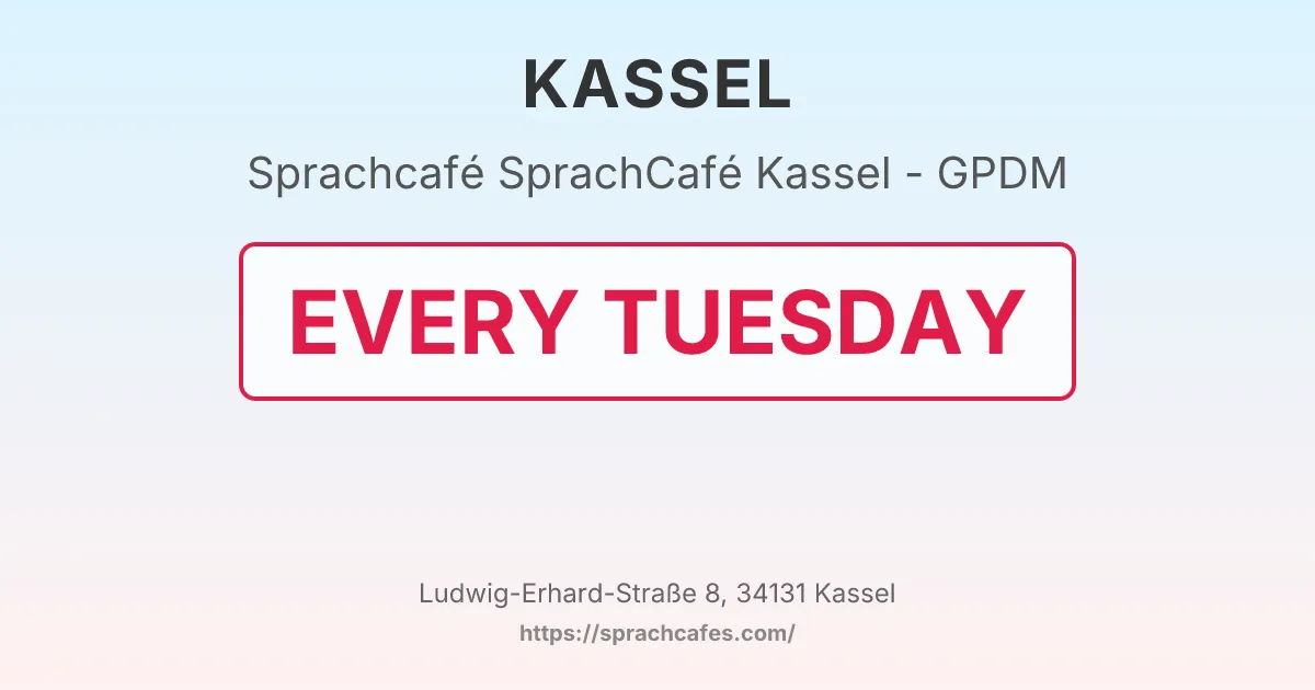 SprachCafé Kassel - GPDM – event photo