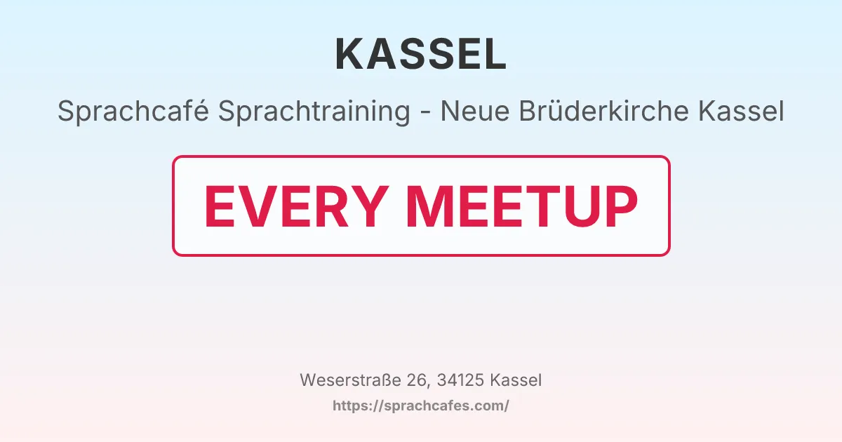 Sprachtraining - Neue Brüderkirche Kassel – event photo