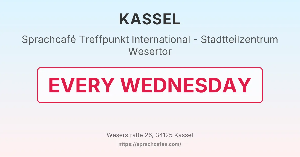 Treffpunkt International - Stadtteilzentrum Wesertor – event photo