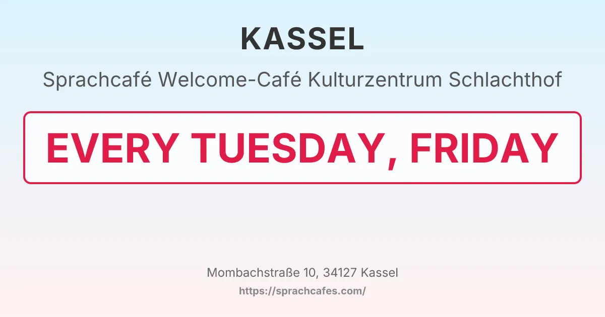 Welcome-Café Kulturzentrum Schlachthof – event photo