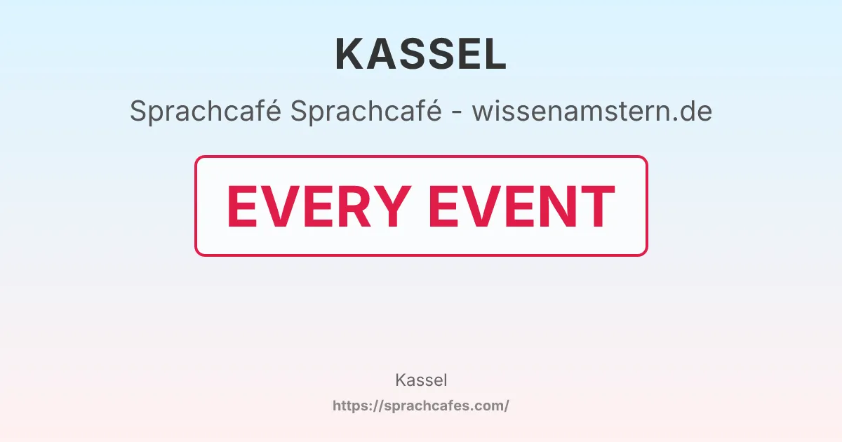 Sprachcafé - wissenamstern.de – event photo