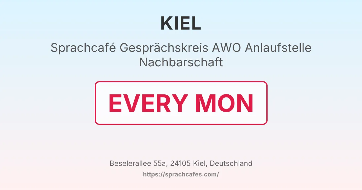 Gesprächskreis AWO Anlaufstelle Nachbarschaft – event photo