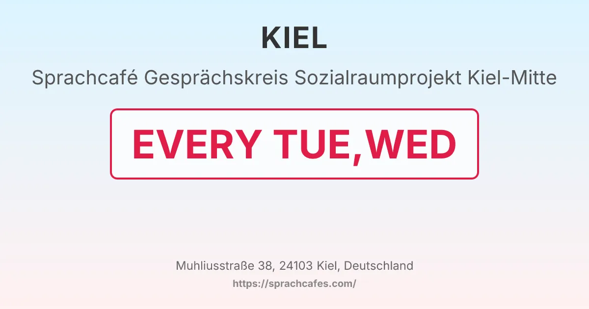 Gesprächskreis Sozialraumprojekt Kiel-Mitte – event photo