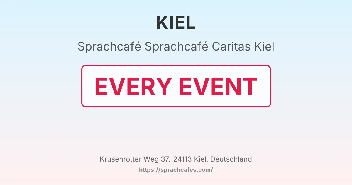 Sprachcafé Caritas Kiel – event photo