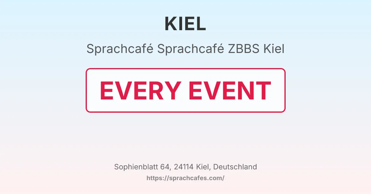 Sprachcafé ZBBS Kiel – event photo