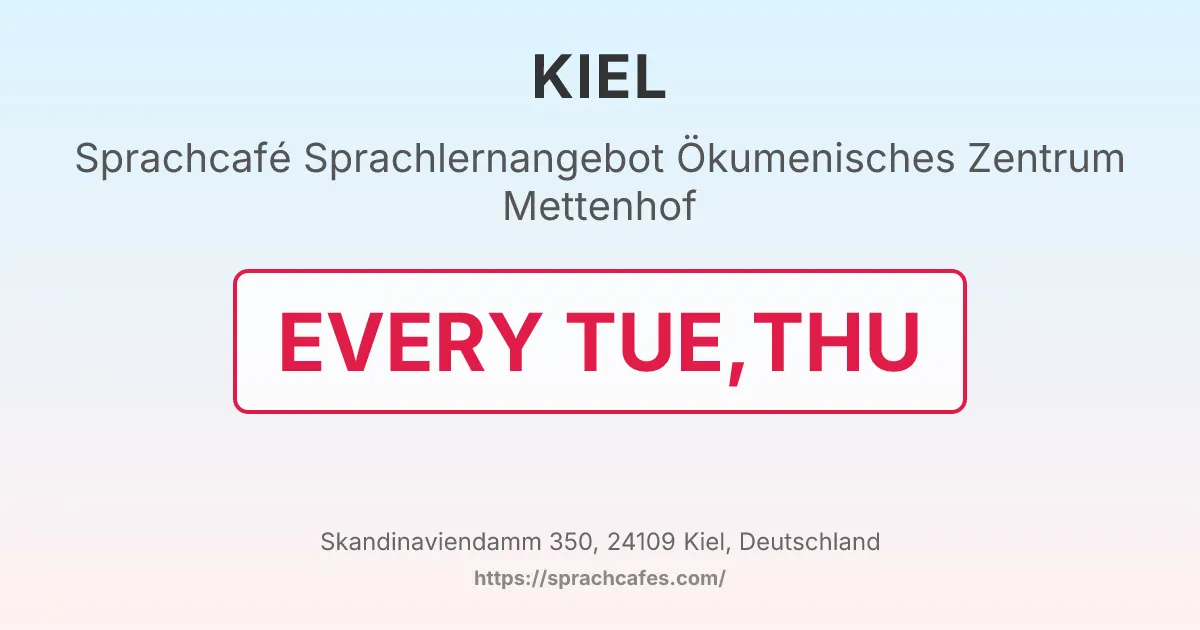 Sprachlernangebot Ökumenisches Zentrum Mettenhof – event photo