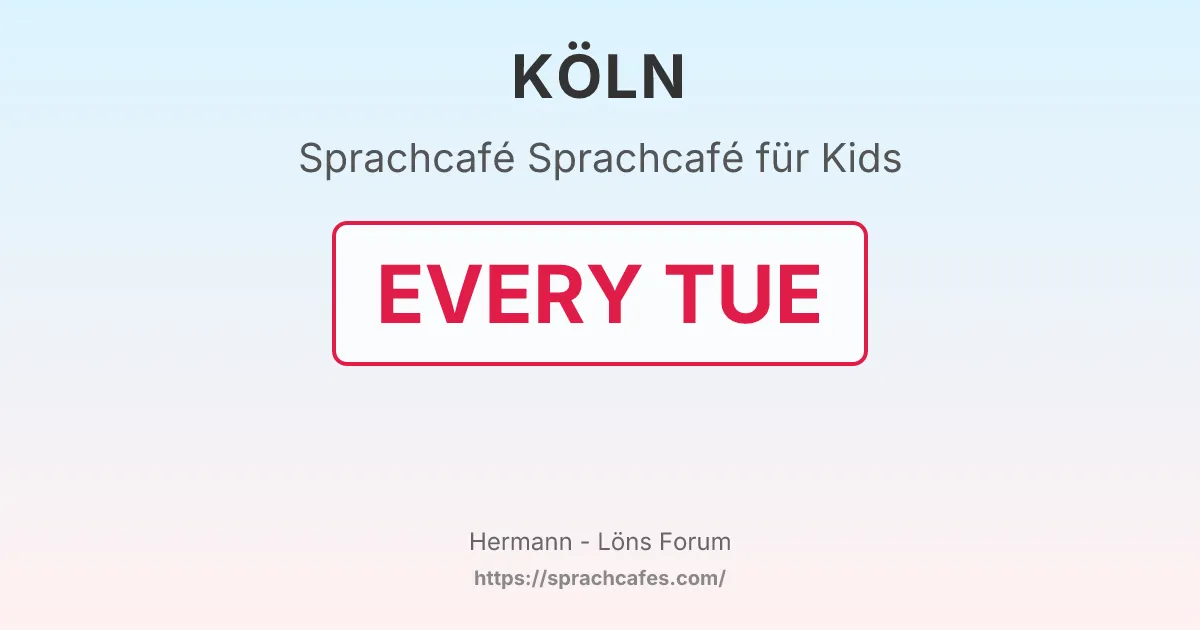 Sprachcafé für Kids – event photo