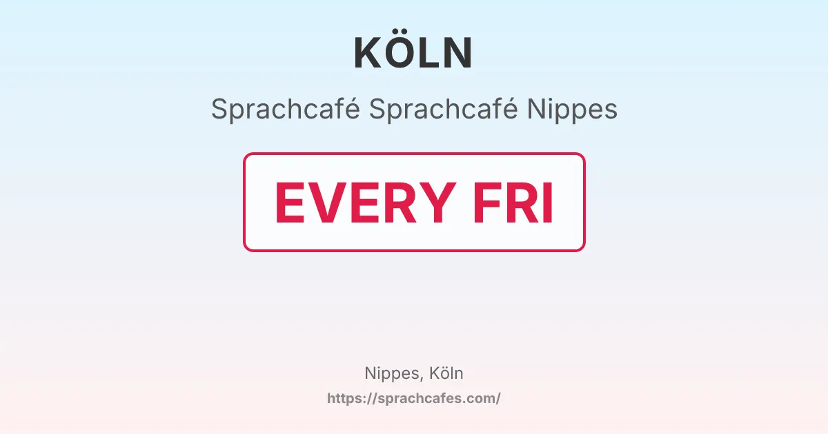 Sprachcafé Nippes – event photo
