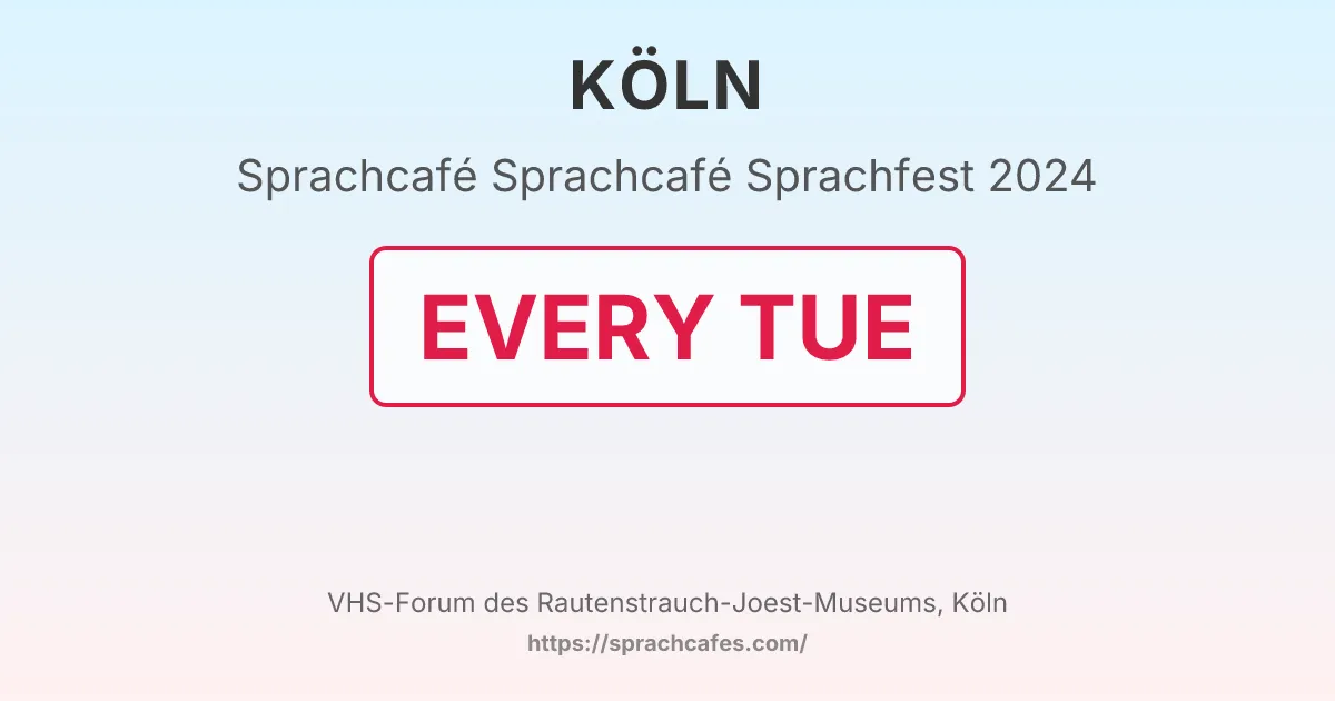 Sprachcafé Sprachfest 2024 – event photo
