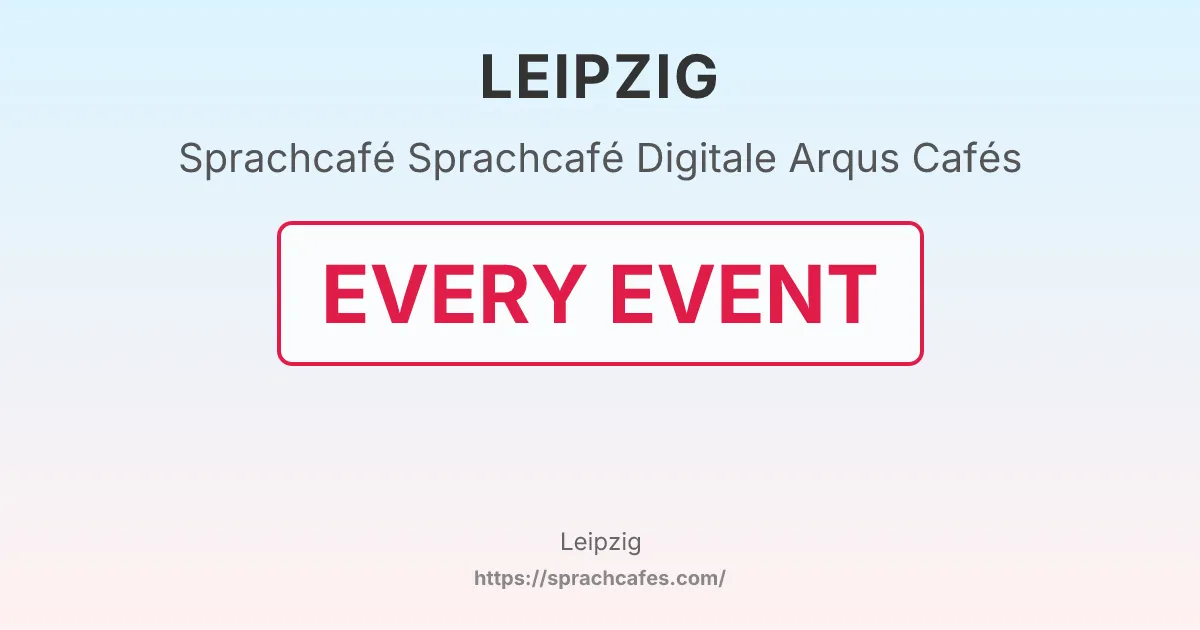 Sprachcafé Digitale Arqus Cafés – event photo