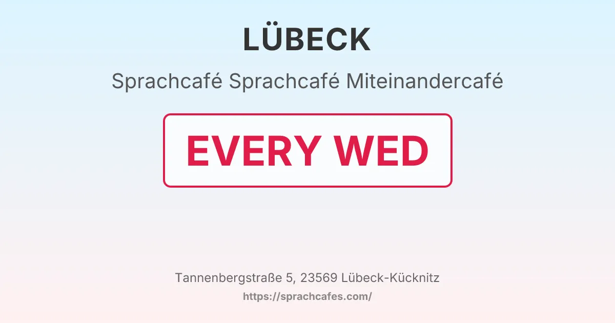 Sprachcafé Miteinandercafé – event photo