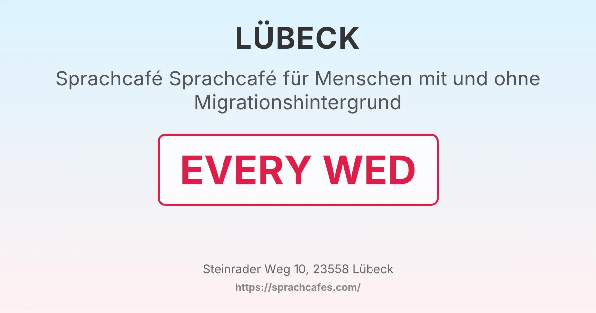 Sprachcafé für Menschen mit und ohne Migrationshintergrund – event photo