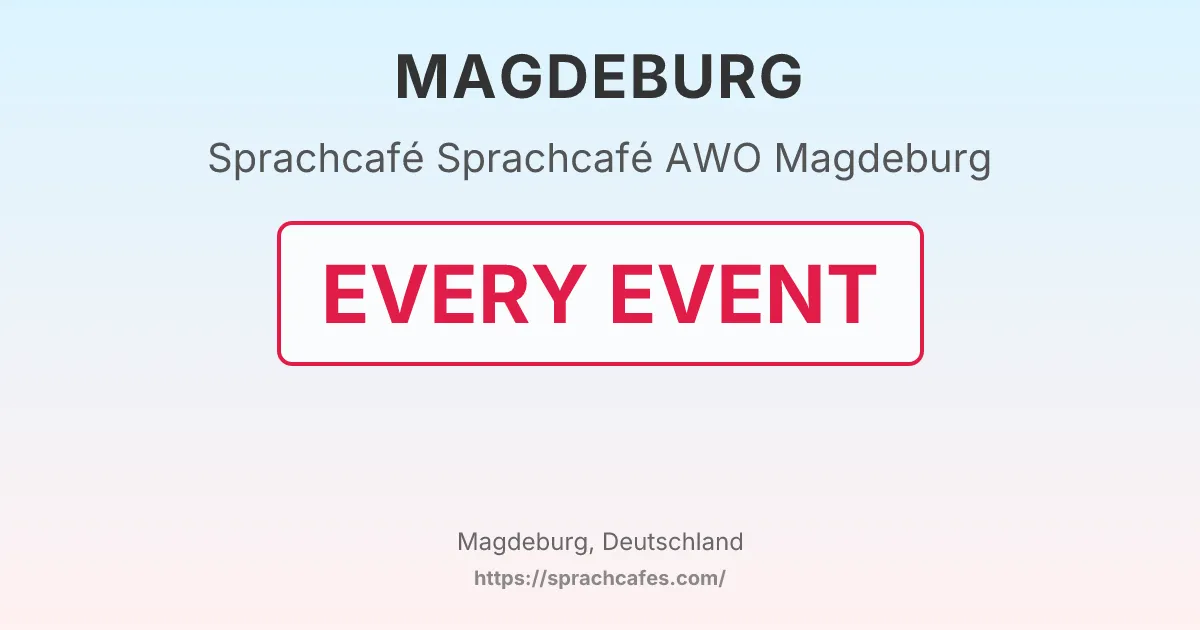 Sprachcafé AWO Magdeburg – event photo